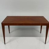 Italian Art Deco Coffee Table in Teak and Maple by Paolo Buffa, 1950s