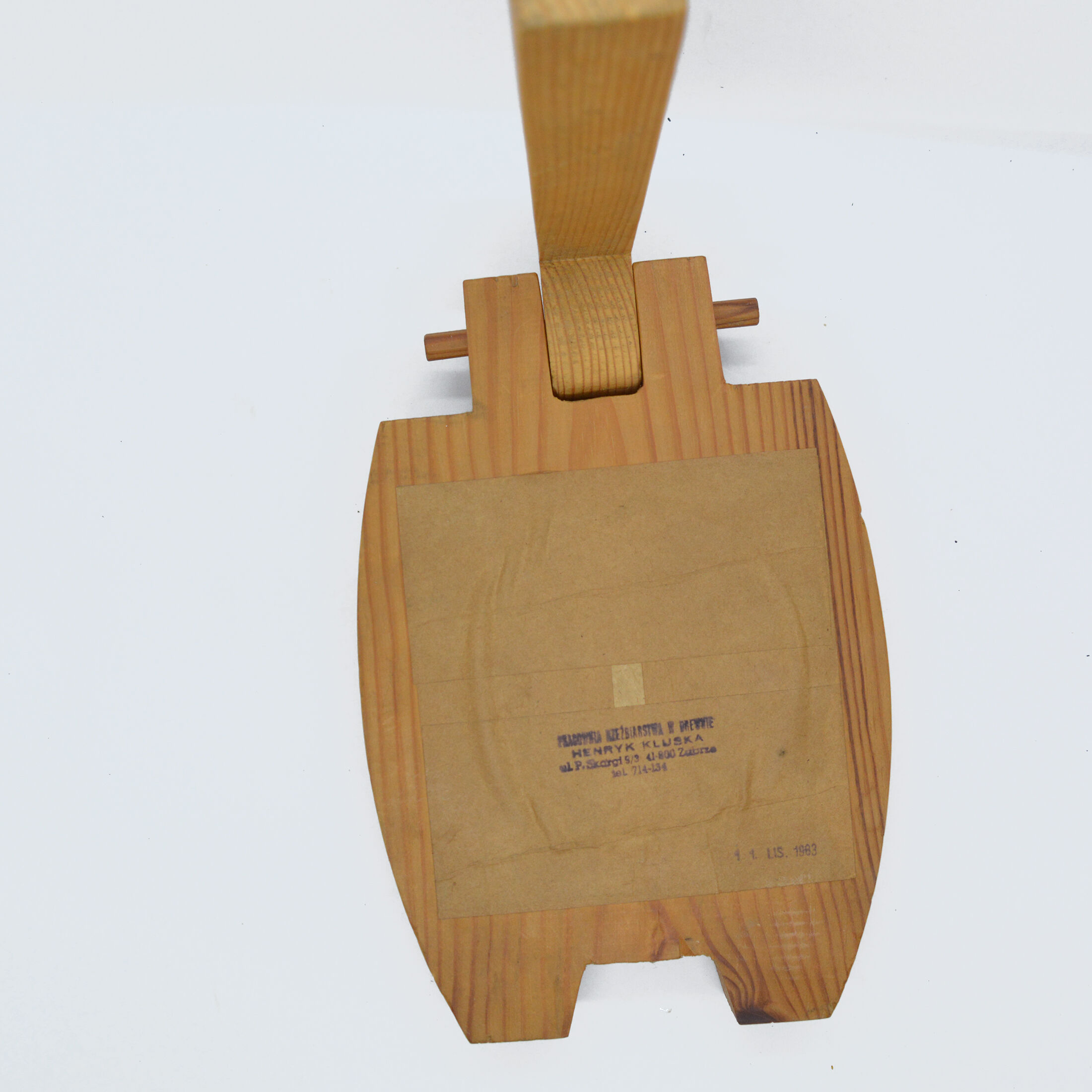 The mirror by Pracownia Rzeźbiarstwa w Drewnie Henryk Kluska Zabrze, Poland 1963.