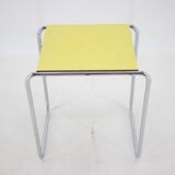 1960s tubular chrome plated side table, czechoslovakia