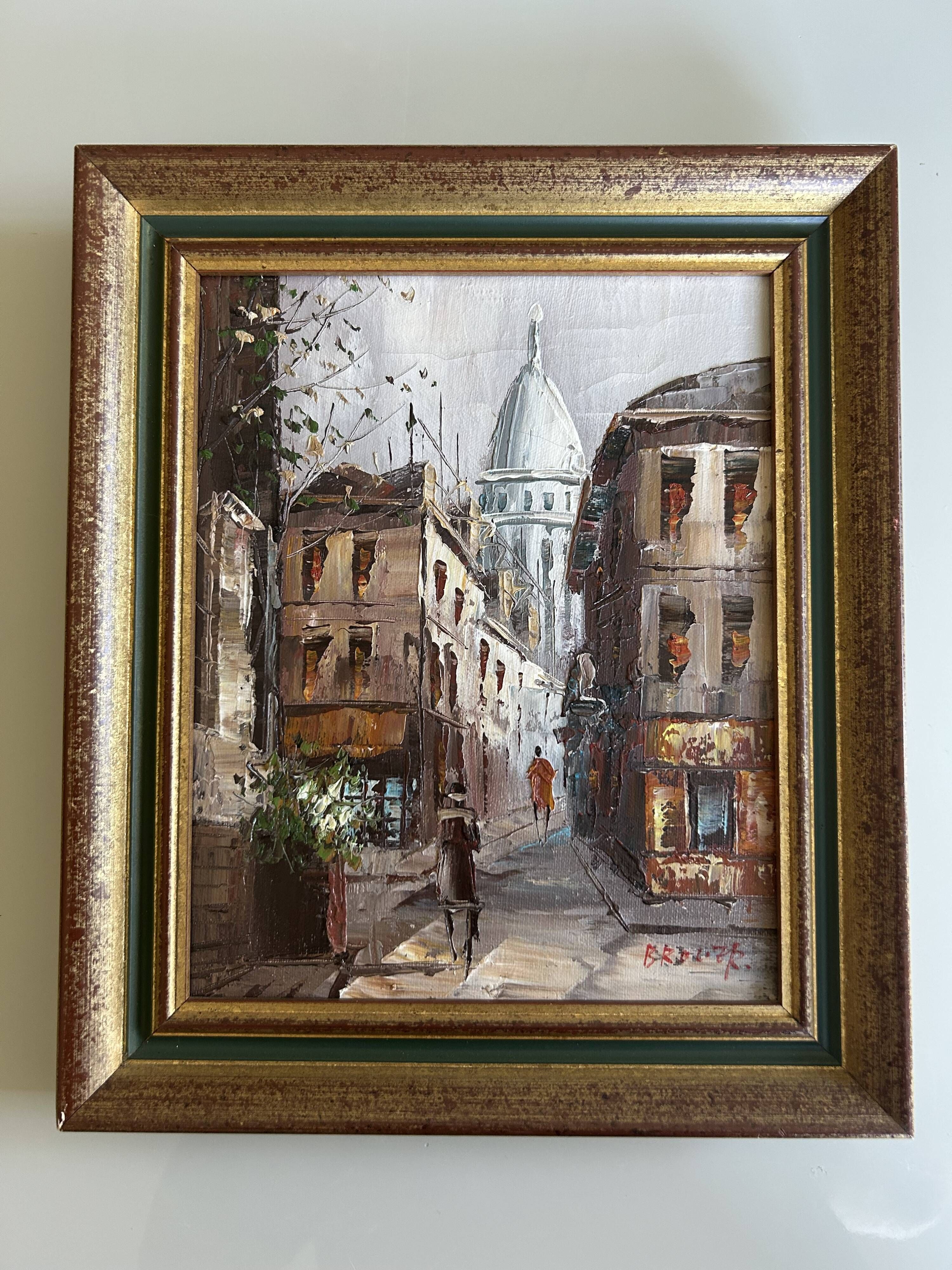 Tableau HST "View of the Sacred Heart in Montmartre"