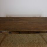 Antique wooden table with 4 drawers