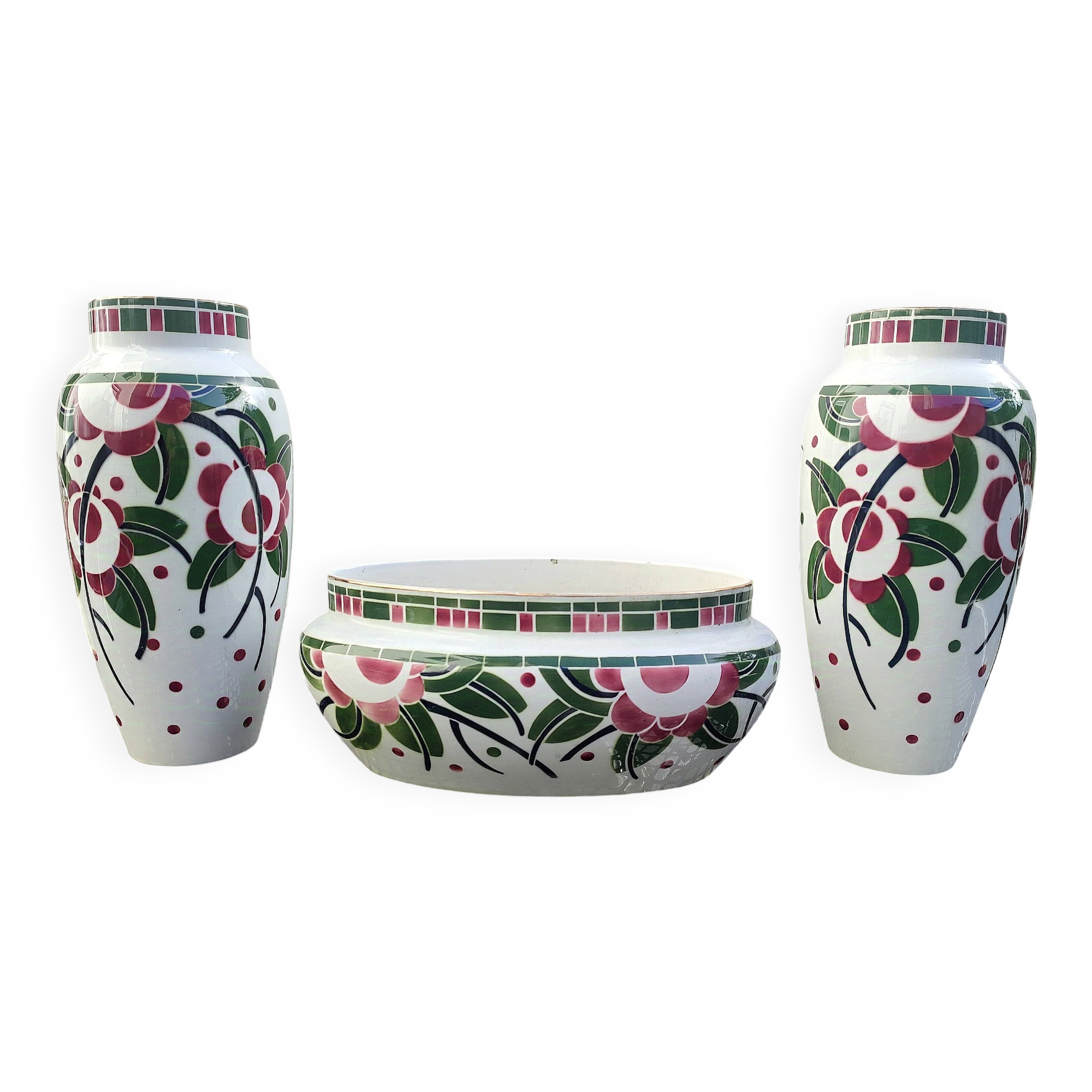 Rare Art Deco ensemble – Geo Condé (1925) – K G Lunéville