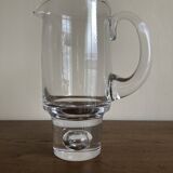 XXL Pippi Bubble Pitcher by Kosta Boda Sweden 1970 in Crystal Sounding Scandinavian Carafe
