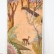 Art Deco panel painting signed P. Tavitian from the 1930s.