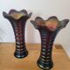 Pair of Imperial vases in iridescent glass