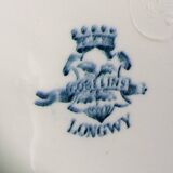 5 small Longwy plates, Gobelins model, late 19th century