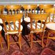 suite of 8 mulched chairs in cherry