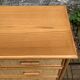 Commode vintage en rotin et osier tressé  1970