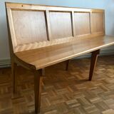 Station in oak bench