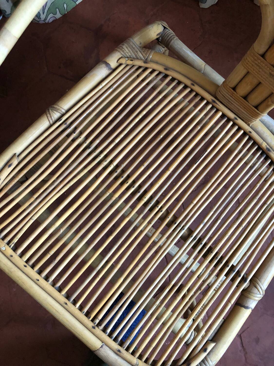 Fauteuil Chaise en rotin / osier vintage