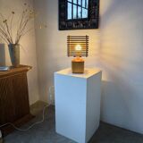Constructivist wooden table lamp
