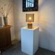 Constructivist wooden table lamp