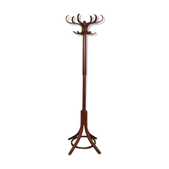 Portemanteau perroquet vintage en bois