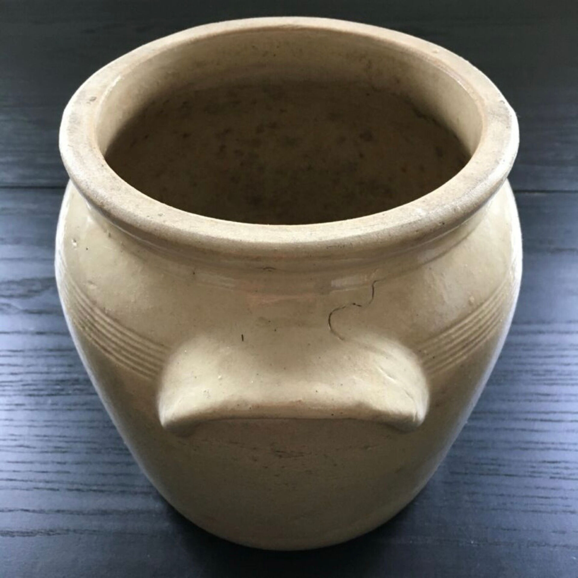 Pot à confit en grès naturel