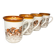 4 Mugs Staffordshire Tableware scènes Rurales Anglaises