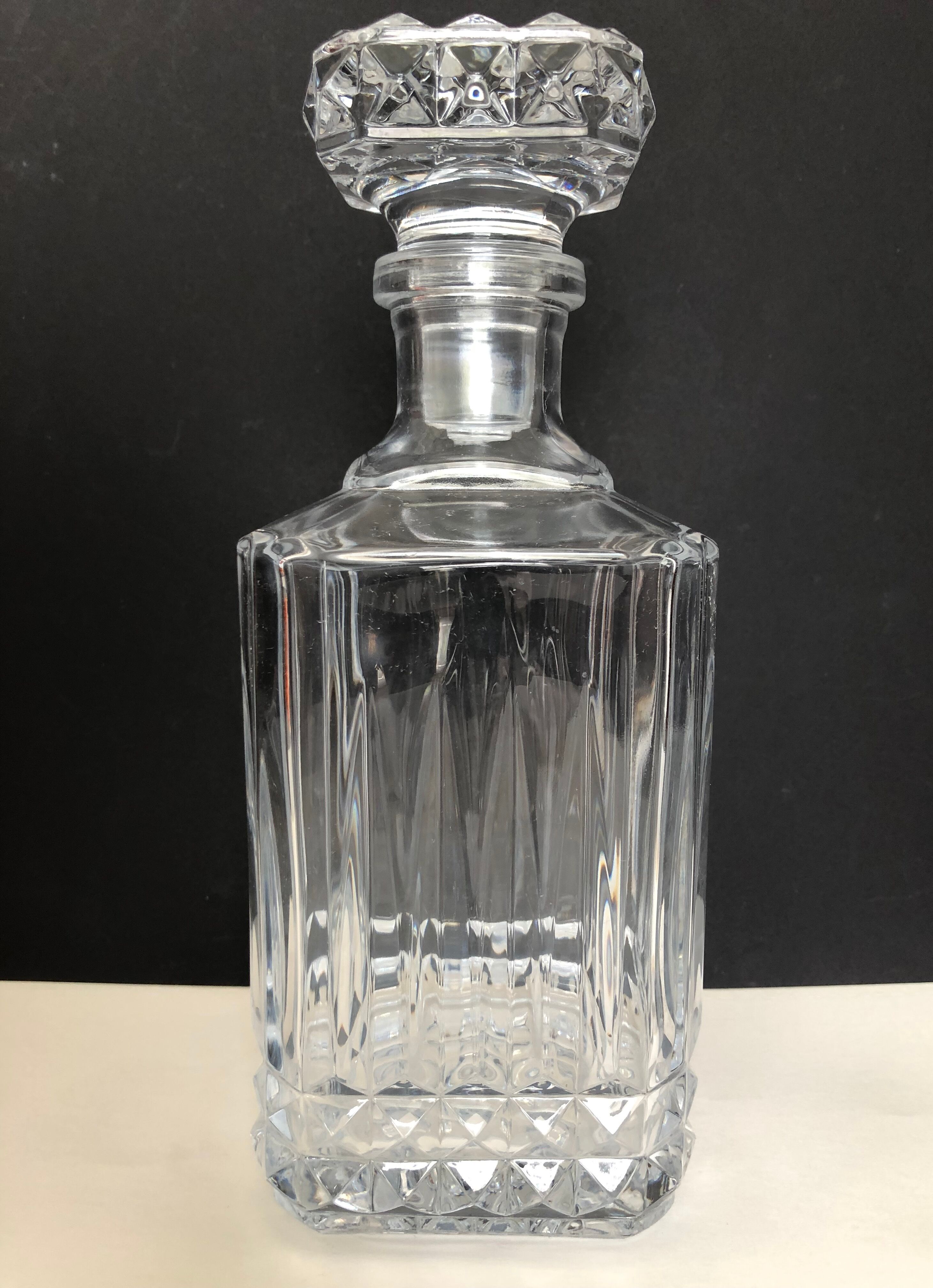 Crystal whiskey carafe