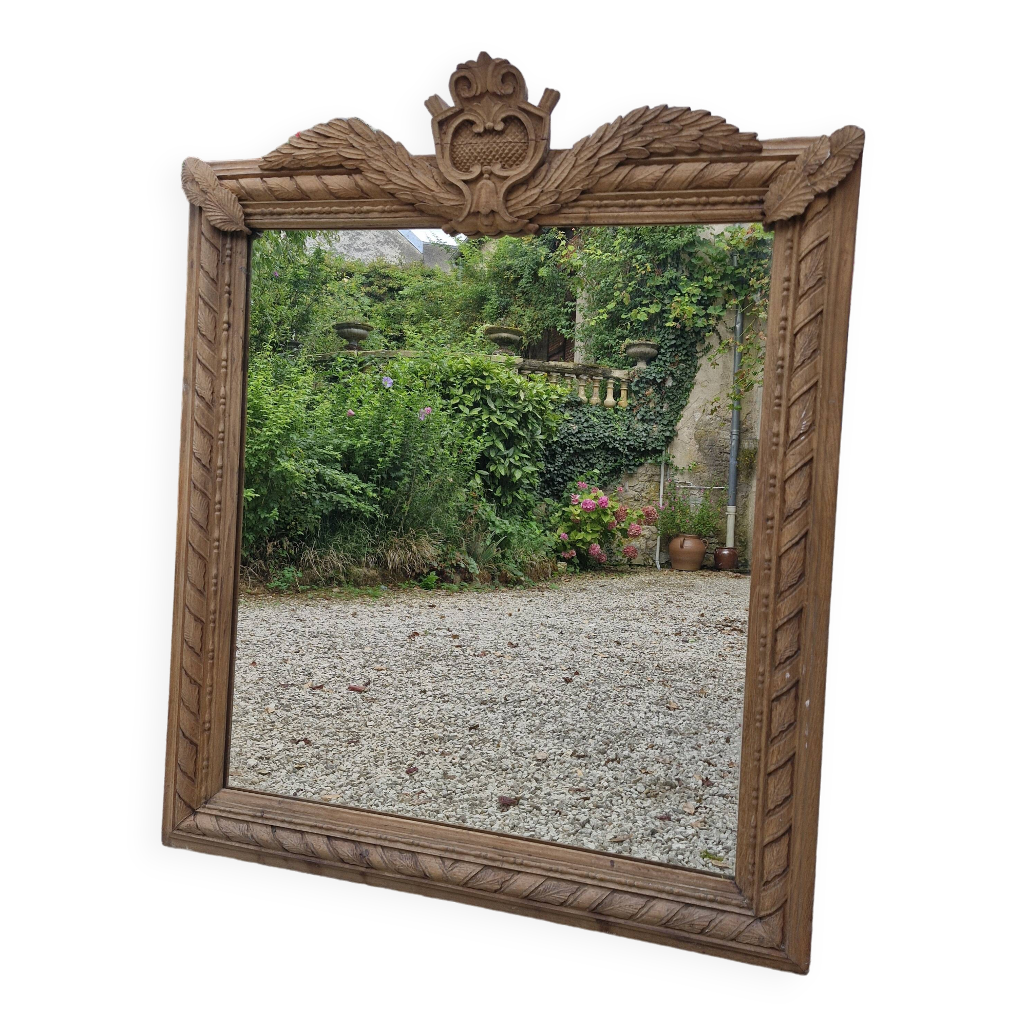 Raw wood mirror 19th Century