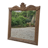 Miroir en bois brut Époque XIX Ème S