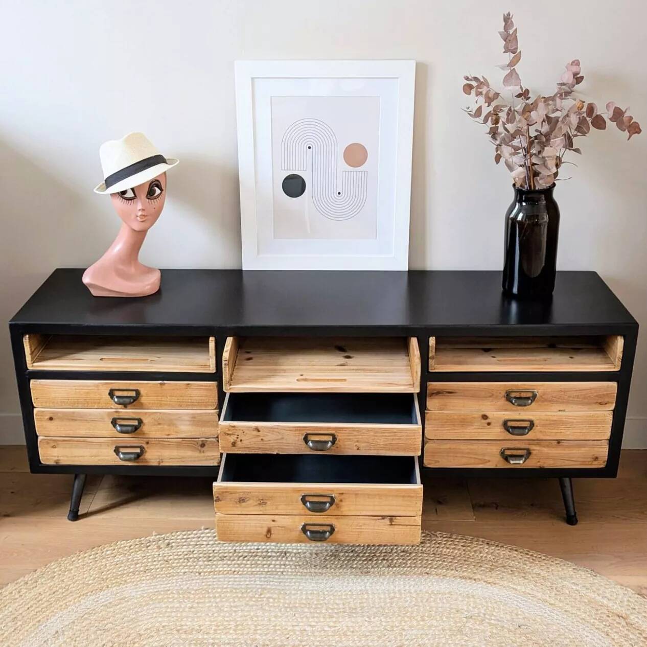 Low sideboard furniture