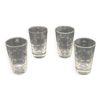 Tube glasses for liqueurs and strong alcohols or verrines