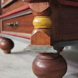 Carved wooden sideboard