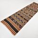 3x12 Pinstriped Kilim Runner Rug, 91x349Cm