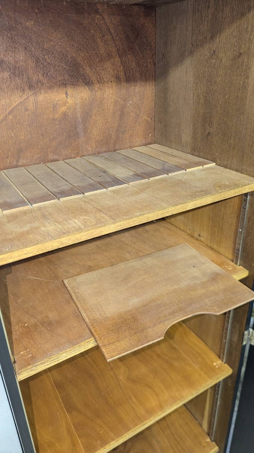 1950s/60s Shabby Chic Vintage Office Linen Cabinet