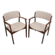 Walnut chairs, Danish design, 1960s, designer: Erik Buch