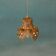 Vintage Scandinavian pendant from the 1960s, Japandi pendant.