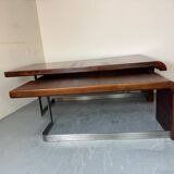 Vintage Danish design mid century wood steel Sibast executive desk