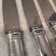 12 silver-plated table knives by silversmith Ravinet Denfert Brantome