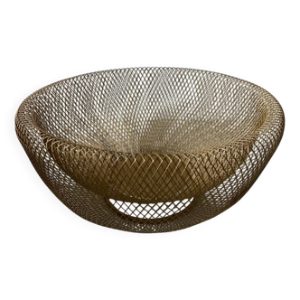 Gold metal basket