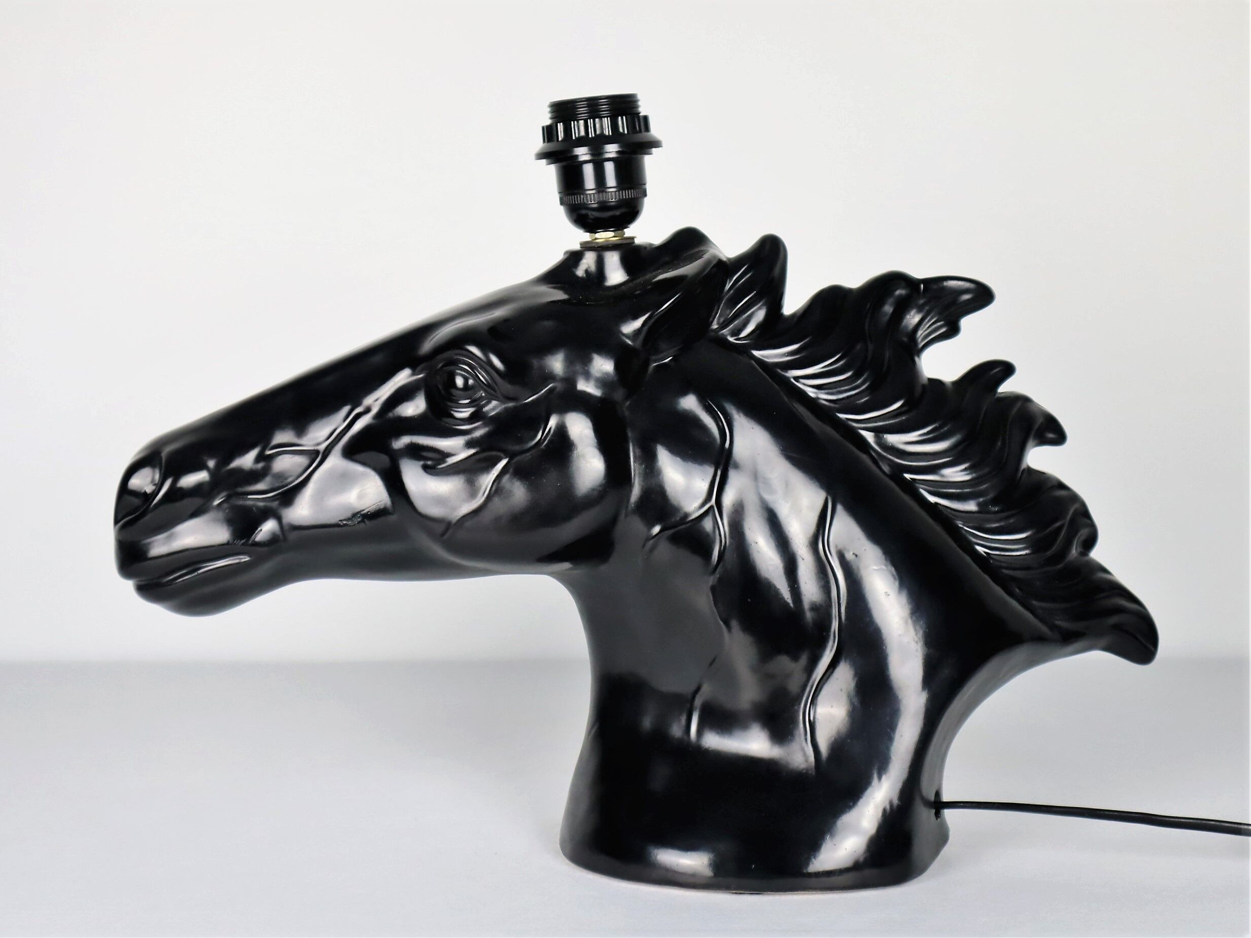 Ceramic horse lamp 1980