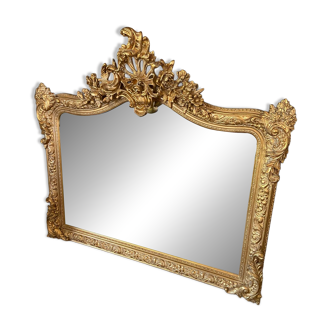 Large gold mirror