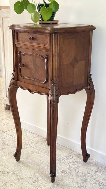 TABLE de Chevet Style Louis XV MARBRE