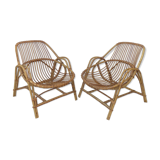 Pair of rattan drivers from the 50s