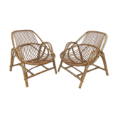 Pair of rattan drivers from the 50s
