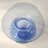 Bohemia Selection ball vase in handmade crystalline. Cobalt blue.