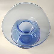 Bohemia Selection ball vase in handmade crystalline. Cobalt blue.