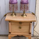 Pair of pampille bedside lamps