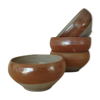 Set of 4 stoneware bowls size 000