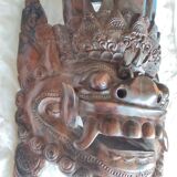 Ancien masque sculpture Indonésie palissandre