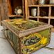 Old lithographed metal box