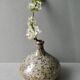 enamelled and scarified stoneware vase from the 80s