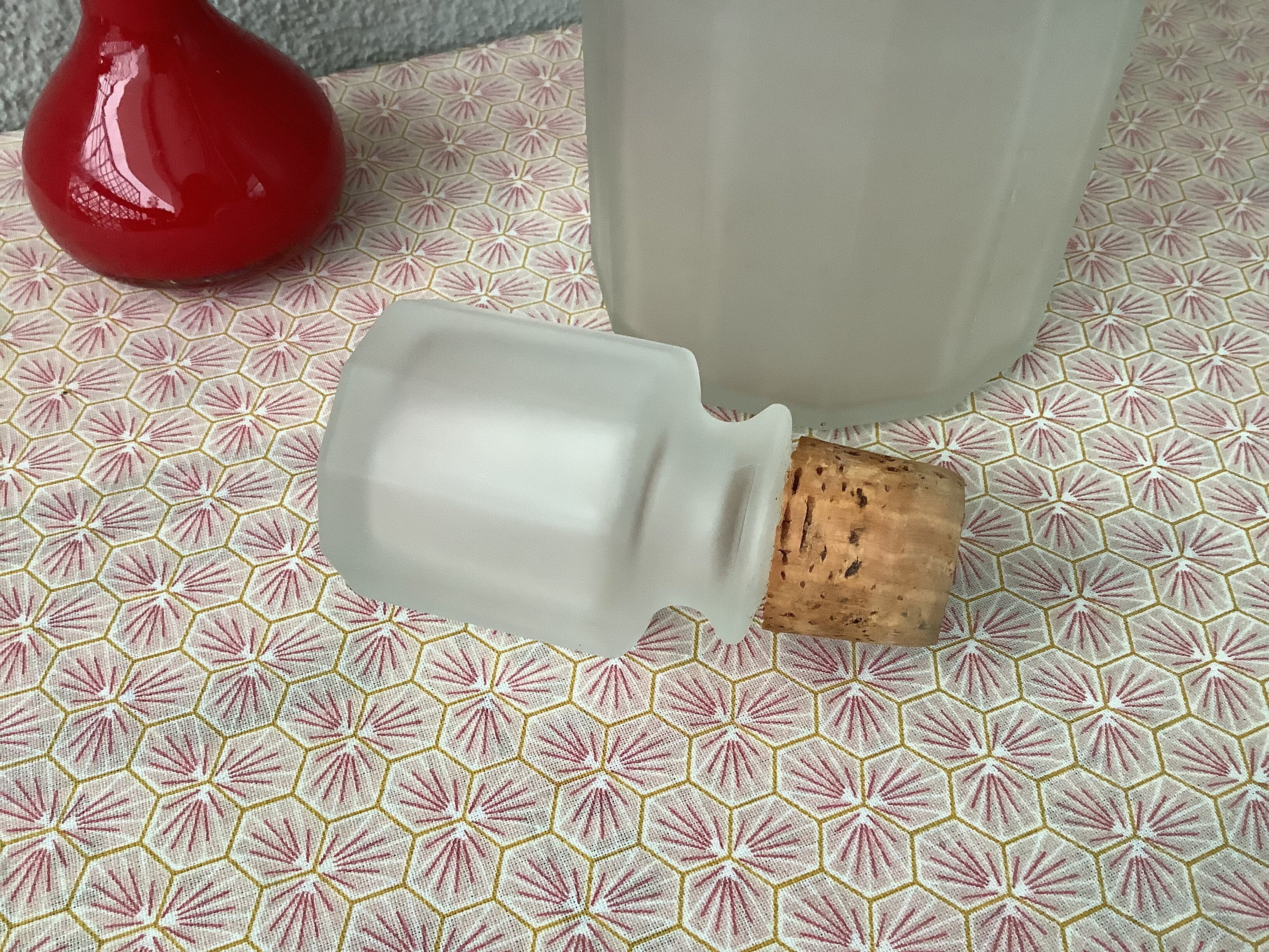 Bormioli Italy carafe with vintage facets