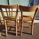 Lot of 4 luterma wood bistrot chairs years 50/60