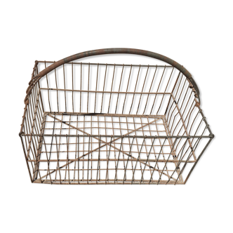 Antique metal basket