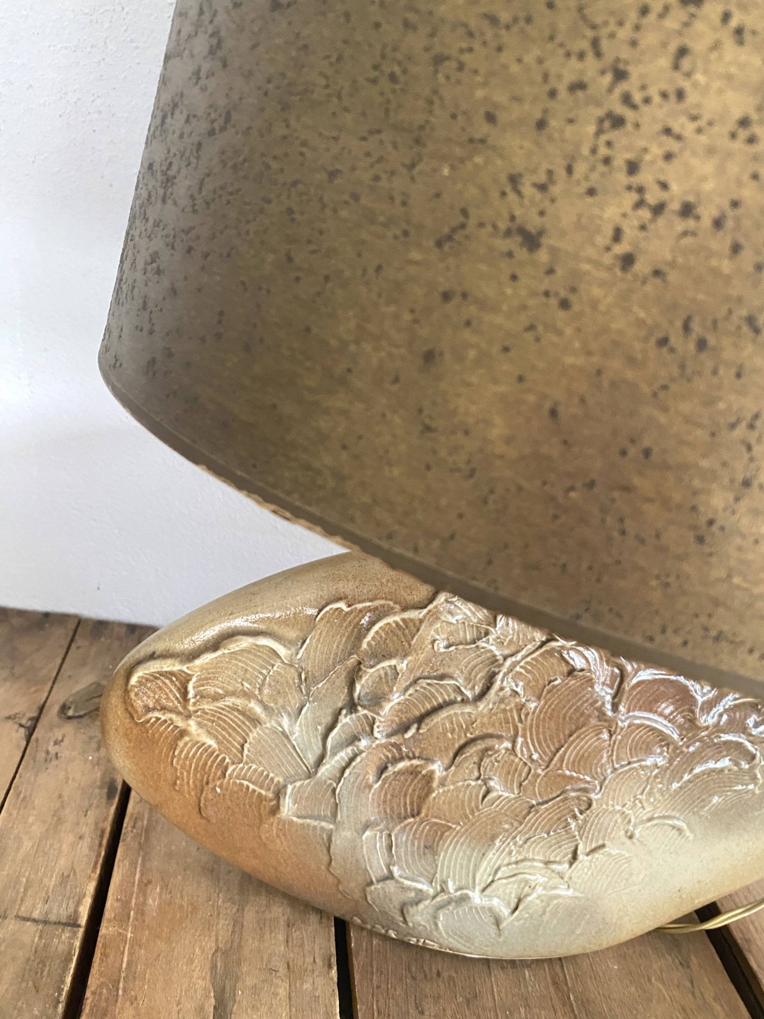 Lampe D.Prioton et abat-jour, années 70