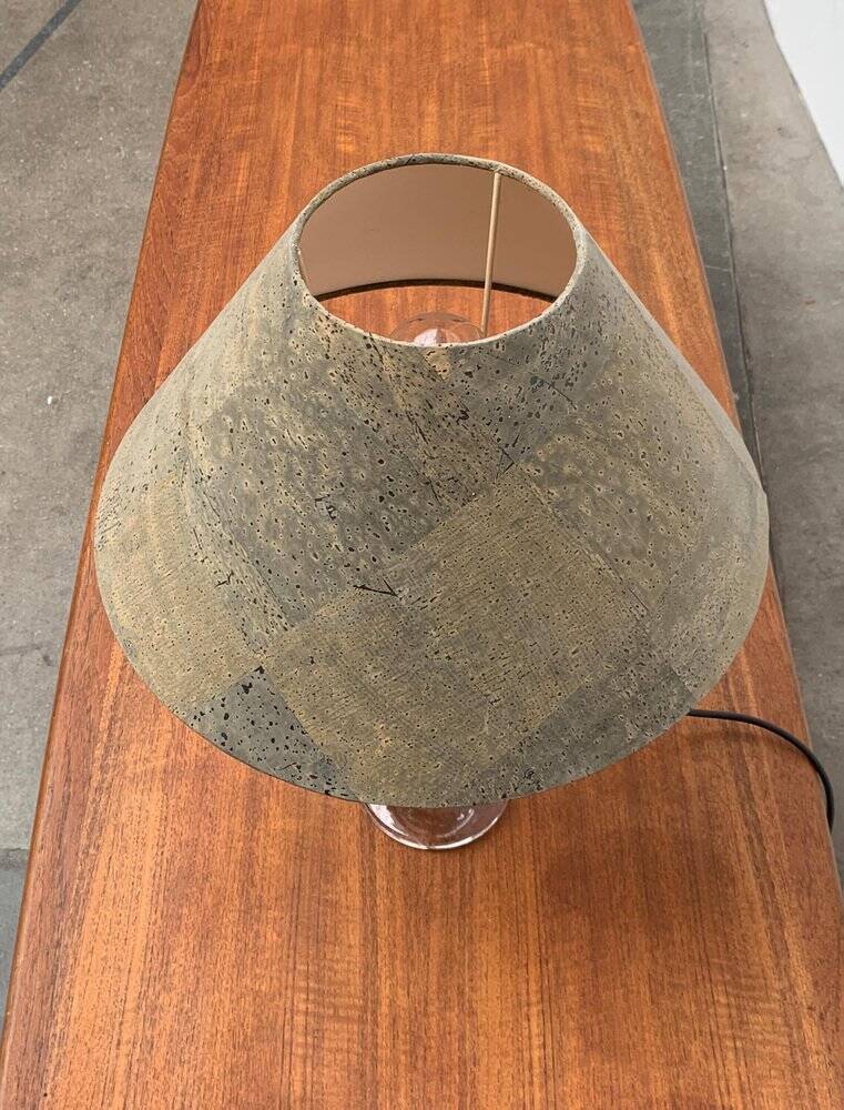 Mid-century German Tiffany glass table lamp by Ingo Maurer, 1960s.