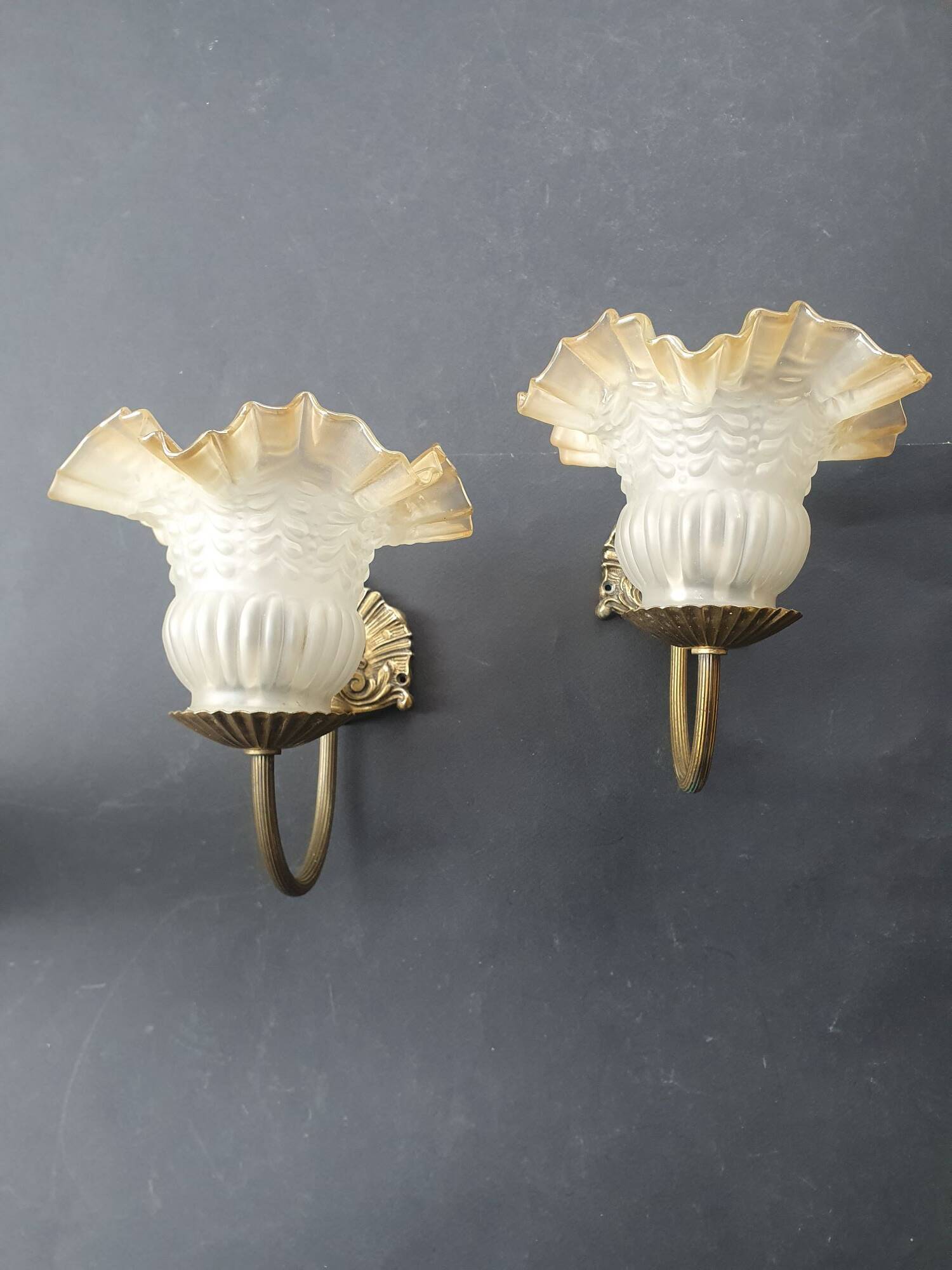 Pair of Art Deco wall sconces